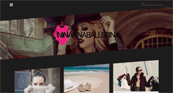 Desktop Screenshot of ninafinaballerina.no